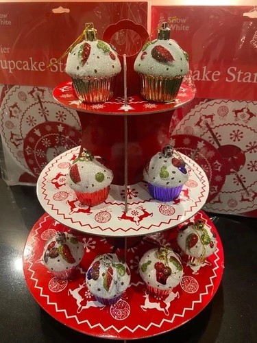 Christmas cupcake stand - christmas,