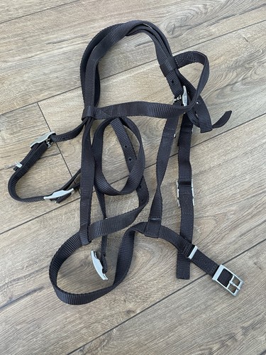 Brown synthetic cob bridle - synthetic,