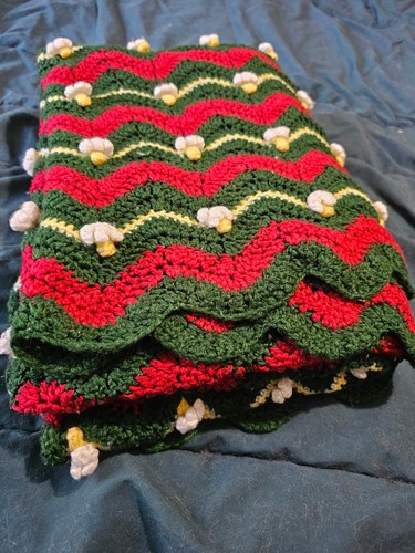Handmade crochet afghan throw - handmade,