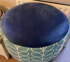 VINTAGE LARGE STOOL RECOVERED
