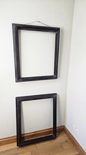 antique pair of cushion mirror frames