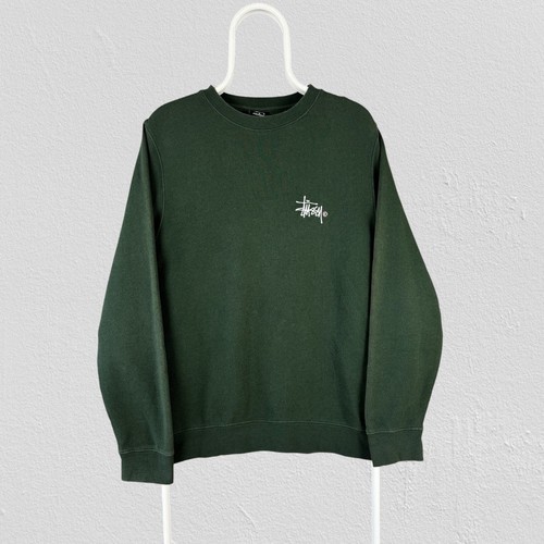 Stussy green sweatshirt - stussy,