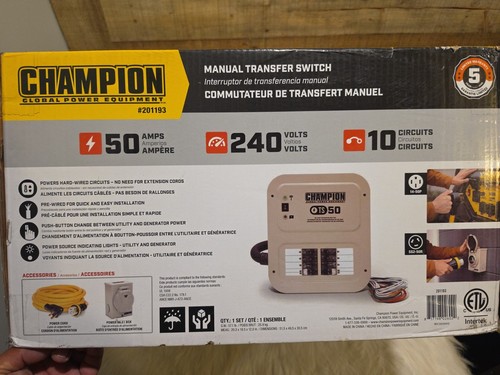Champion 201193 amp manual - 201193,