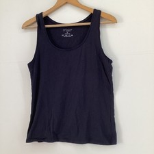 Primark Black Stretch Vest Top Tank L UK 14-16 EU 42/44