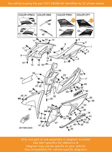 Yamaha graphic 5d7 28398 00 - 5,, 5d7-28398-00