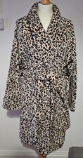 Victoria's Secret Leopard Print Soft Plush Short Cosy Robe Size M/L