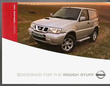Nissan Terrano Van 2004 UK Market Foldout Sales Brochure Standard SE 2.7TD 3.0Di