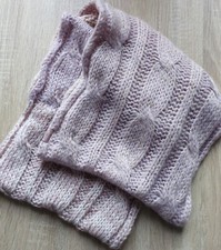 Fat Face Fabulous Pink And Purple Soft Cable Pattern Snood One Size BNWOT