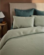 M&S X Fired Earth Tahoe Matelasse Pure Cotton King Duvet Cover Only