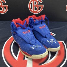 Larry Johnson Autographed Blue