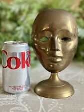 Vintage Brass Mask, Theatrical Style, Ornament used for Discovery Channel Prop!