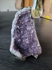 Natural Amethyst Druze Geode Quartz Crystal Cluster 1Kg B87 13x9cm XL