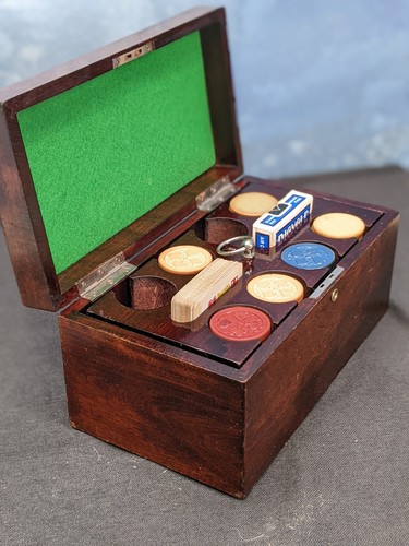 Antique clay poker - clay, set