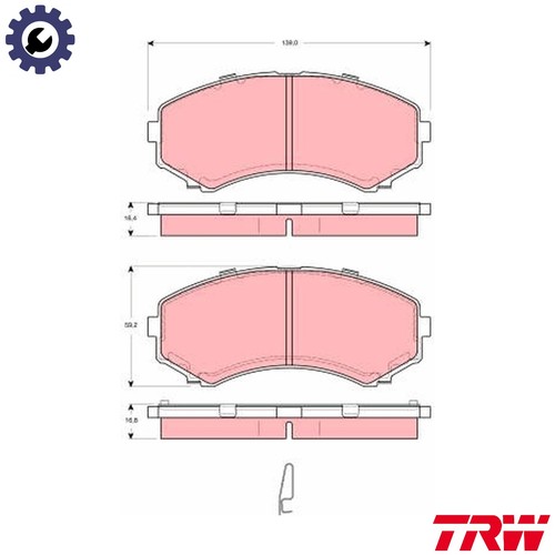 Brake pad set - brake, disc