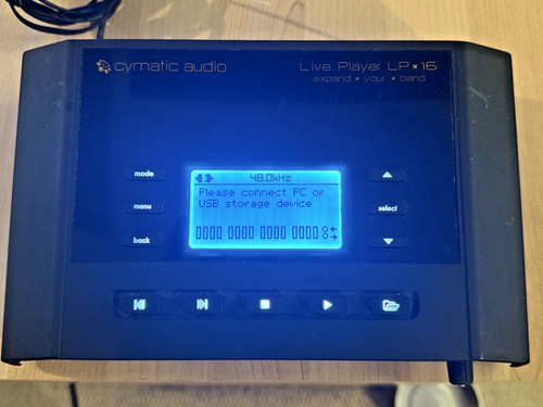 Cymatic audio live player - live,