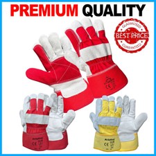 Extra Heavy Duty Rigger Double Palm THORN PROOF Work Gloves Safety Gardening XL
