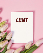 Rude offensive greeting card - rude,