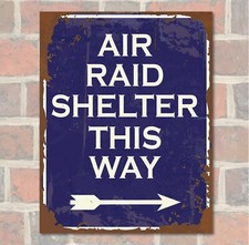 Air raid shelter this way - shelter,
