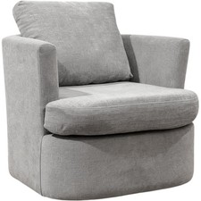 Unbranded Swivel Armchair Grey