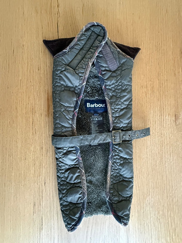 Barbour green quilted doggy - quilted,