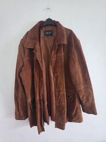 Vintage brown leather suade - brown,