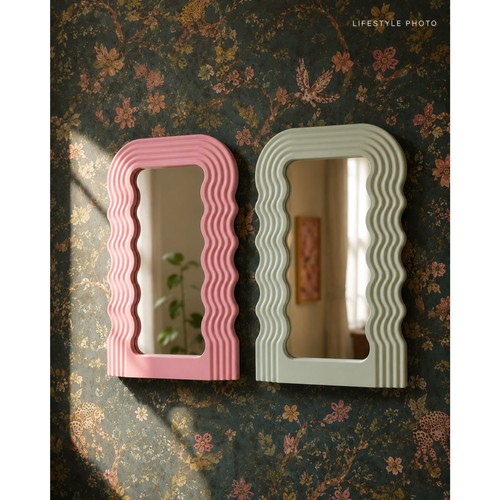Wavy mirrors pink sage - 2, &