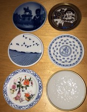 Mini Collector Plates Lot Of 6 Raynaud Mosa Lladro Suisse Porsgrund