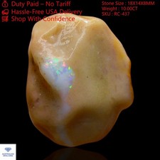 10.00 Cts Natural Australian Fire Opal Gemstone Jewelry Supply Rough 18x14x8 mm