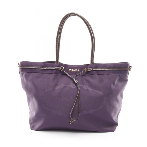 Prada nylon jacquard handbag - nylon,