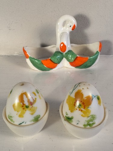 Entwined swans ceramic cruet - swans,