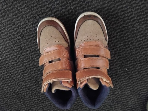 Boys tan and navy - and, boots