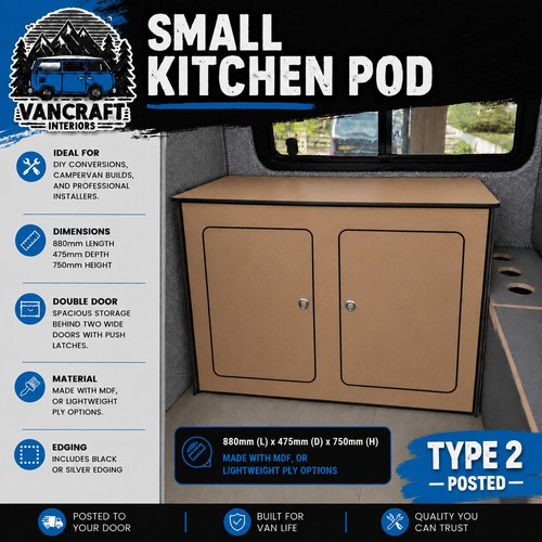 Camper kitchen cupboard kit - cupboard,