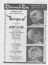 Magazine Advert Danny La Rue