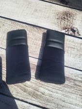 Pushchair Harness Shoulder Pads In Black Leatherette 