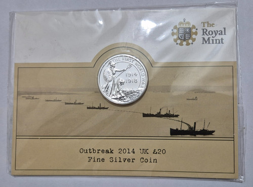 2014 outbreak fine silver - outbreak, £20