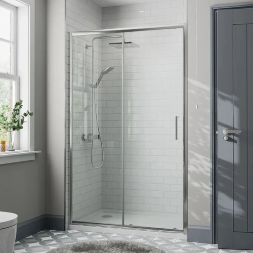 1200 760mm sliding shower - 1200, x