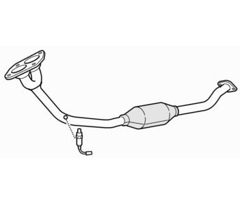 Front pipe catalytic - &,