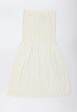 Ocean Club Womens Ivory Geometric Modal Blend Cover Up Size S