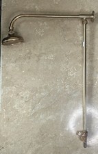 Antique style misty single lever shower valve complete with riser Tube 100mmrose