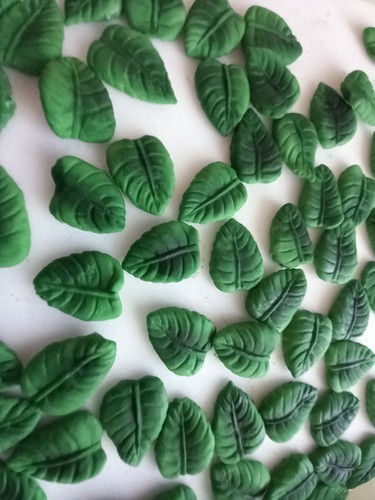 Green rose leaves - green,