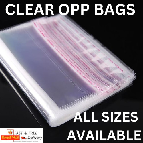 Clear cello bags display - clear,