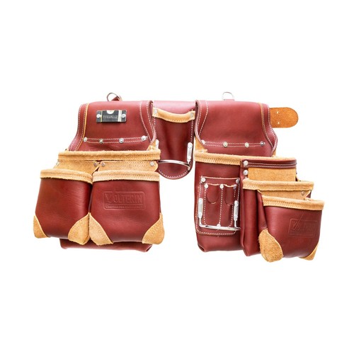 Leather tool belt pocket - belt,