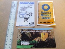 THREE VINTAGE DIY LEAFLETS SNOWCEM, WAITCRETE, SANDTEX