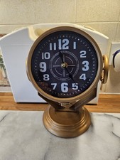 Steampunk Search Light Mantel Clock H11" X W8" (New Battery Fitted) Vgc
