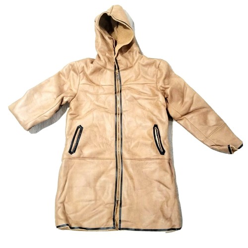 Kids tan faux suede sherpa - kids,