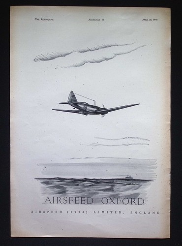 Original 1940 advert airspeed - original,