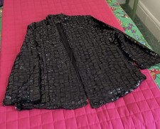 EVANS BLACK SEQUIN JACKET SIZE