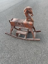 Large wooden rocking horse