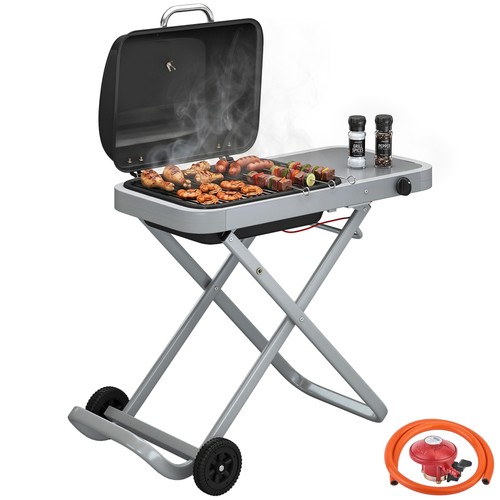 Outsunny foldable gas bbq - foldable,