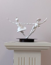  "In Step" Strictly Sculpture Figurine. Mounted On a 45/7 Inch Vinyl record